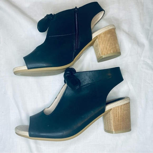 Chic Black Open-Toe Ankle Booties by Good Choice - Picture 4 of 11